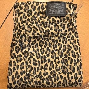 720 HIGH RISE SUPER SKINNY LEOPARD PRINT WOMEN'S JEANS